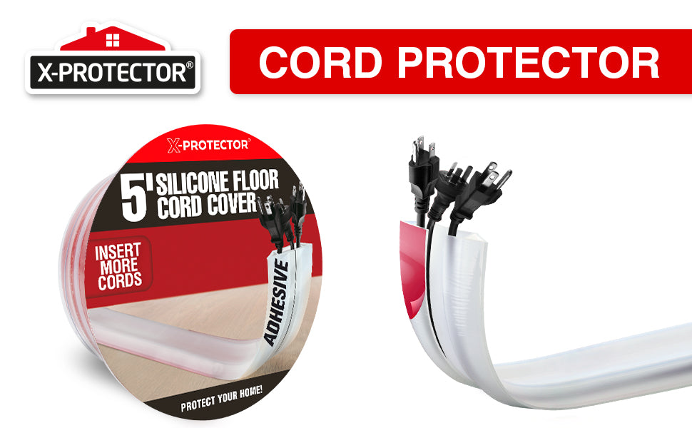 Silicone White Cord Protector for More Cords