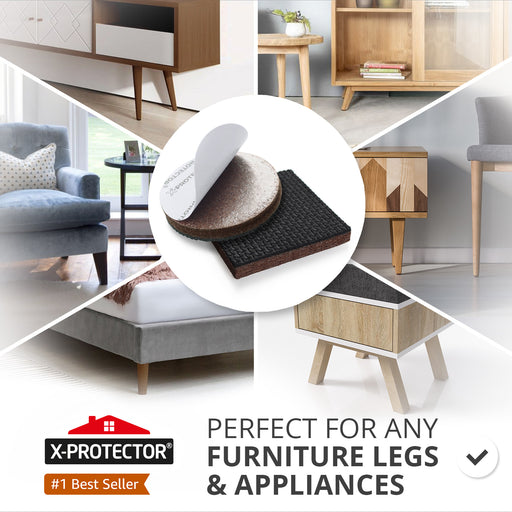  X-PROTECTOR Non Slip Furniture Pads - 16 Premium Furniture  Grippers 2! Self-Adhesive Rubber Feet Furniture Feet - Ideal Non Skid  Furniture Pad Floor Protectors - Keep Furniture in Place! : Everything Else