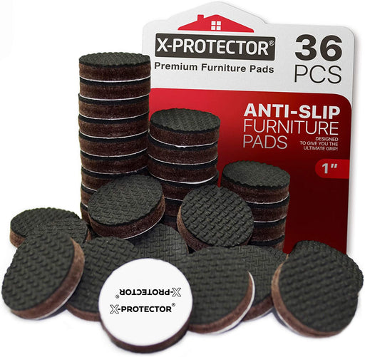 NON SLIP FURNITURE PADS PREMIUM 24 pcs 3” Furniture Pad! Best Furniture  Grippers - SelfAdhesive Rubber Feet Couch Stoppers – Ideal Furniture Floor