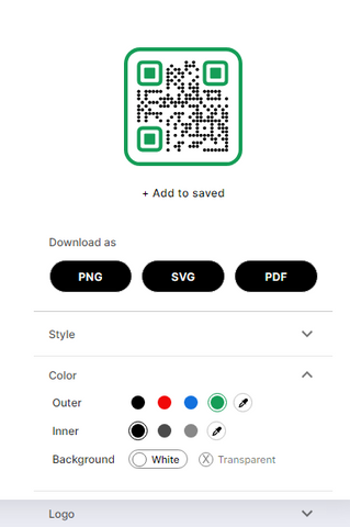 An image of Popl's QR code ready for download