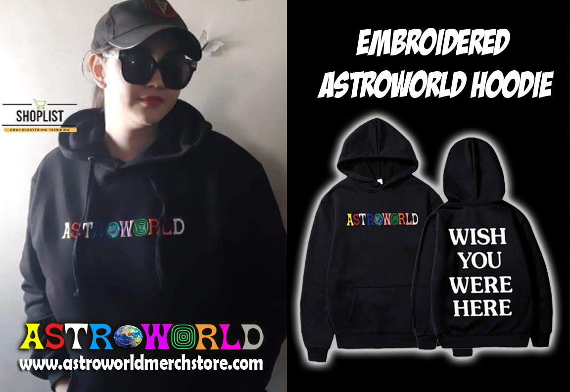 astroworld embroidered hoodie