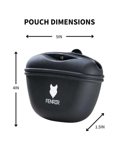 fenrir canine leaders silicone treat pouch sizing chart