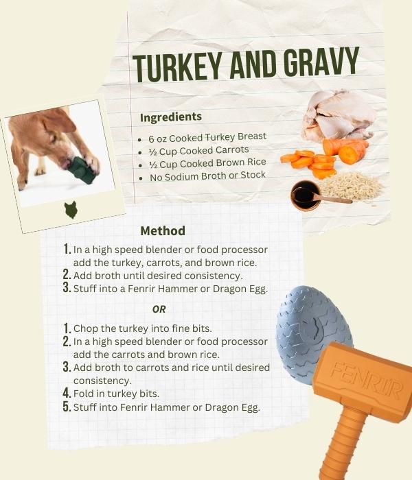 fenrir canine leaders thanksgiving homemade dog treat recipes turkey and gravy