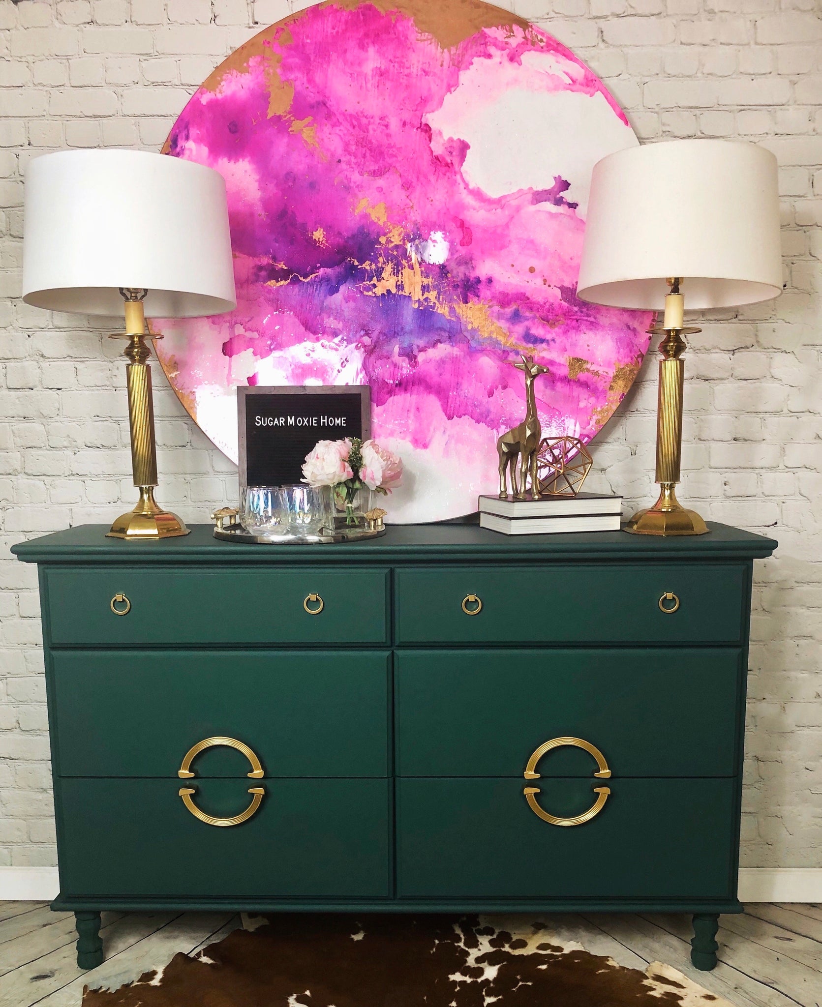painted green furniture