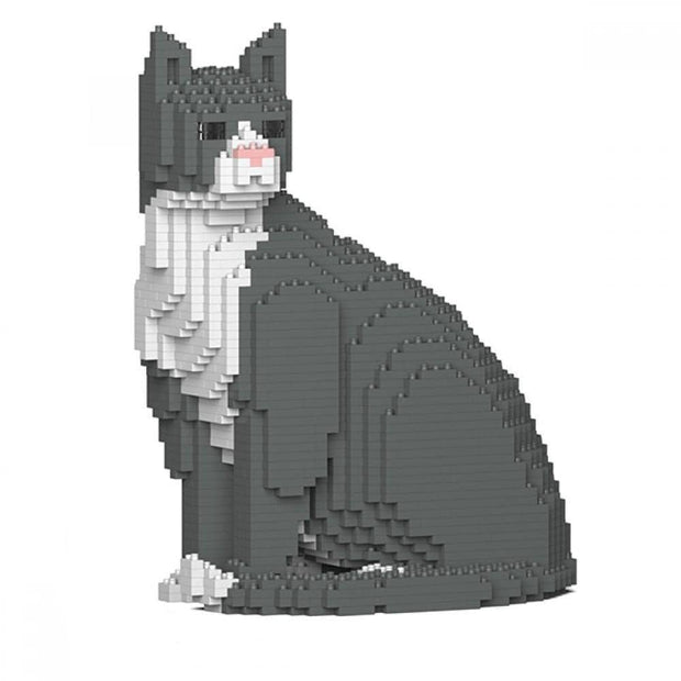 Grey Tuxedo Cat Building Kit - United-Doggos