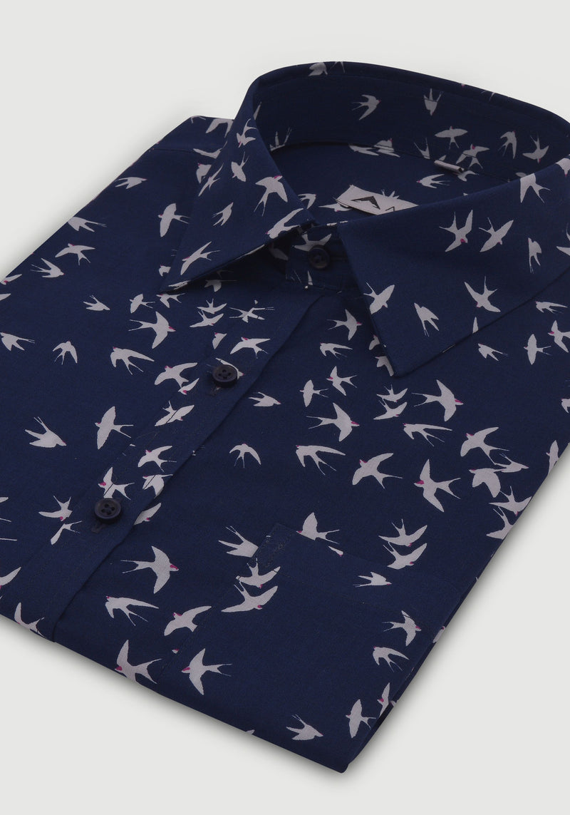 Blue Jay Shirt  Mens Designer Shirts  AMSUM Designs