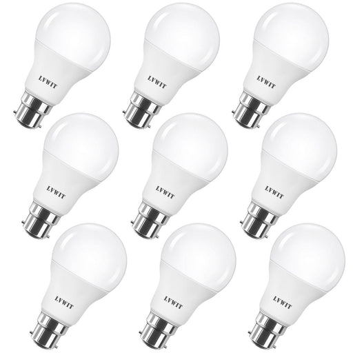 Ampoule LED, Baïonnette, B22, Milky, Standars A60, blanc, 2700 k, 806 lm,  360°, LED, Ø6cm, H10,3cm - Girard Sudron
