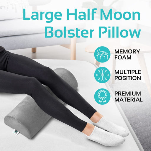 Double Leg Elevation Pillow Post Surgery Leg Pillow | Ankle Knee Surgery – Memory Foam Leg Rest Support Pillow for Injuries, Leg Pain, Hip, Knee