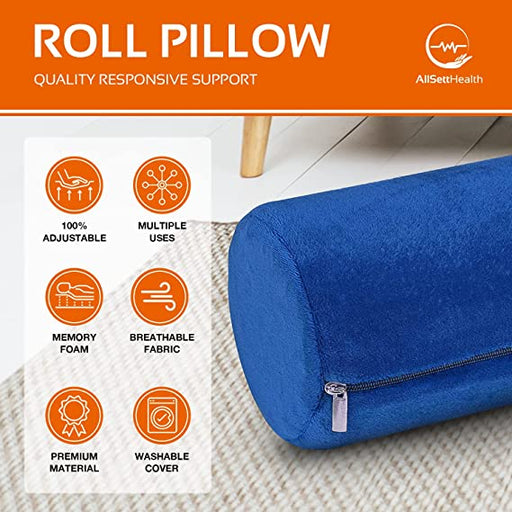 Purify Bolster Pillow Lumbar Semi Roll - Effectively Supports Legs, Knees,  Lower Back, Ankles : Target