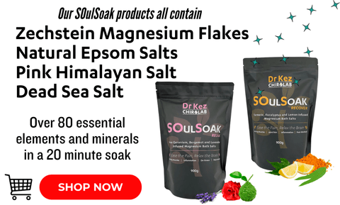 Dr Kez ChiroLab SOulSoak Recover Relax Magnesium Zechstein Epsom Salts