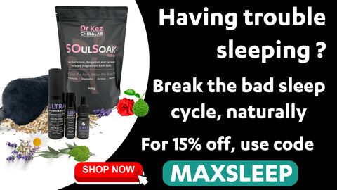 Dr Kez ChiroLab Sleep Ultra Max Pack CTA Sleep blog code MAXSLEEP 15%