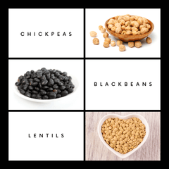 Dr Kez ChiroLab Calcium Plant Based Legumes black beans, chickpeas lentils