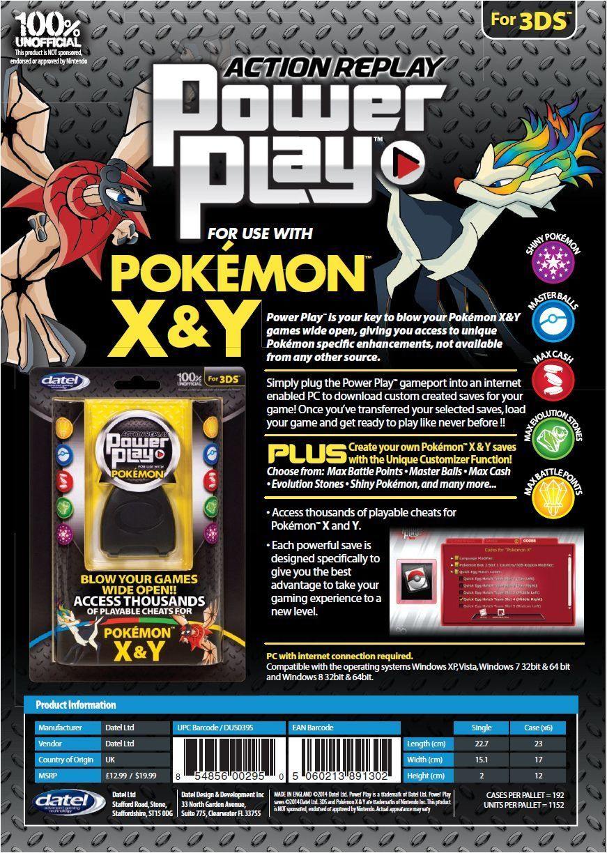 pokemon x and y action replay