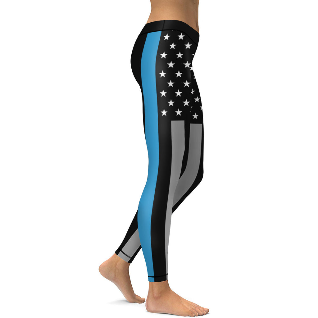 black and blue leggings