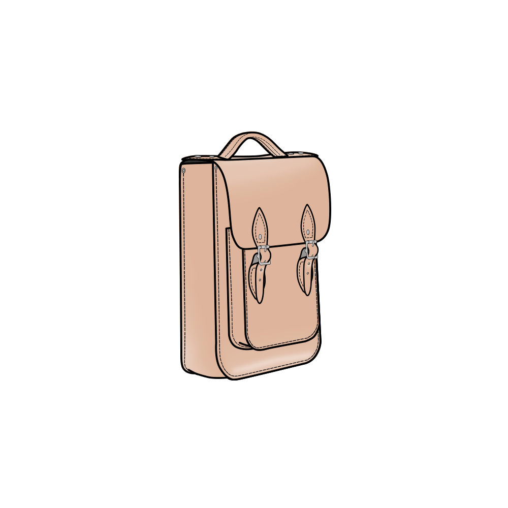 Small Leather Backpack (Portrait) – The Leather Satchel Co. (USA)