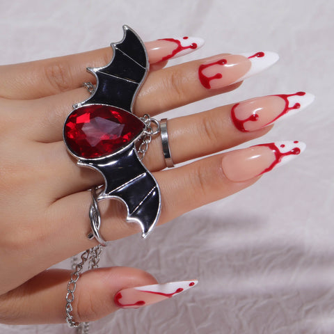 French-blood-drops-nail-design