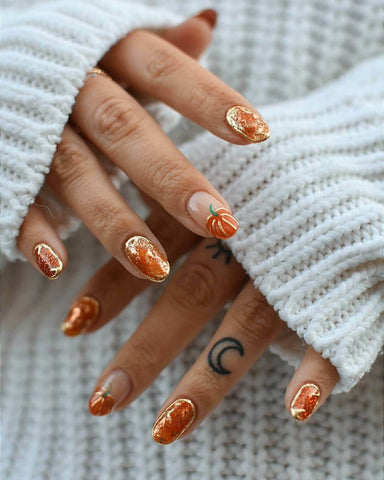 short halloween nail design ideas 2020