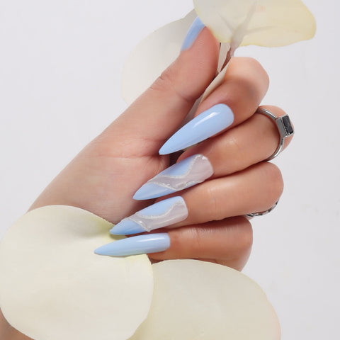 Spring-nail-art-design-blue-nail