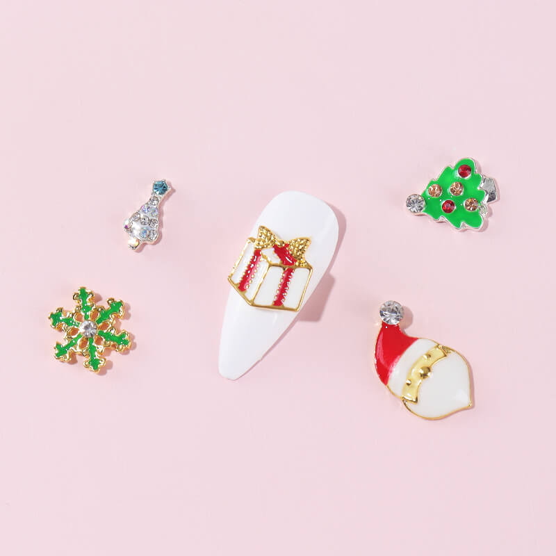 4pcs Colorful Christmas Pearls Nail Beads Set – Vettsy