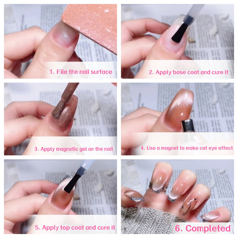 how-to-do-cat-eye-nails-step-by-step