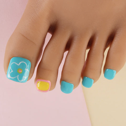 Flower Toes Nail Design Ideas Paint | TikTok