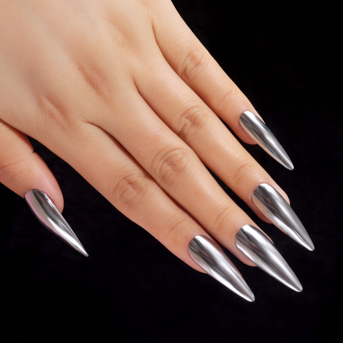 BOJUN NOCTÍS Silver Metallic Powder, Nail Art