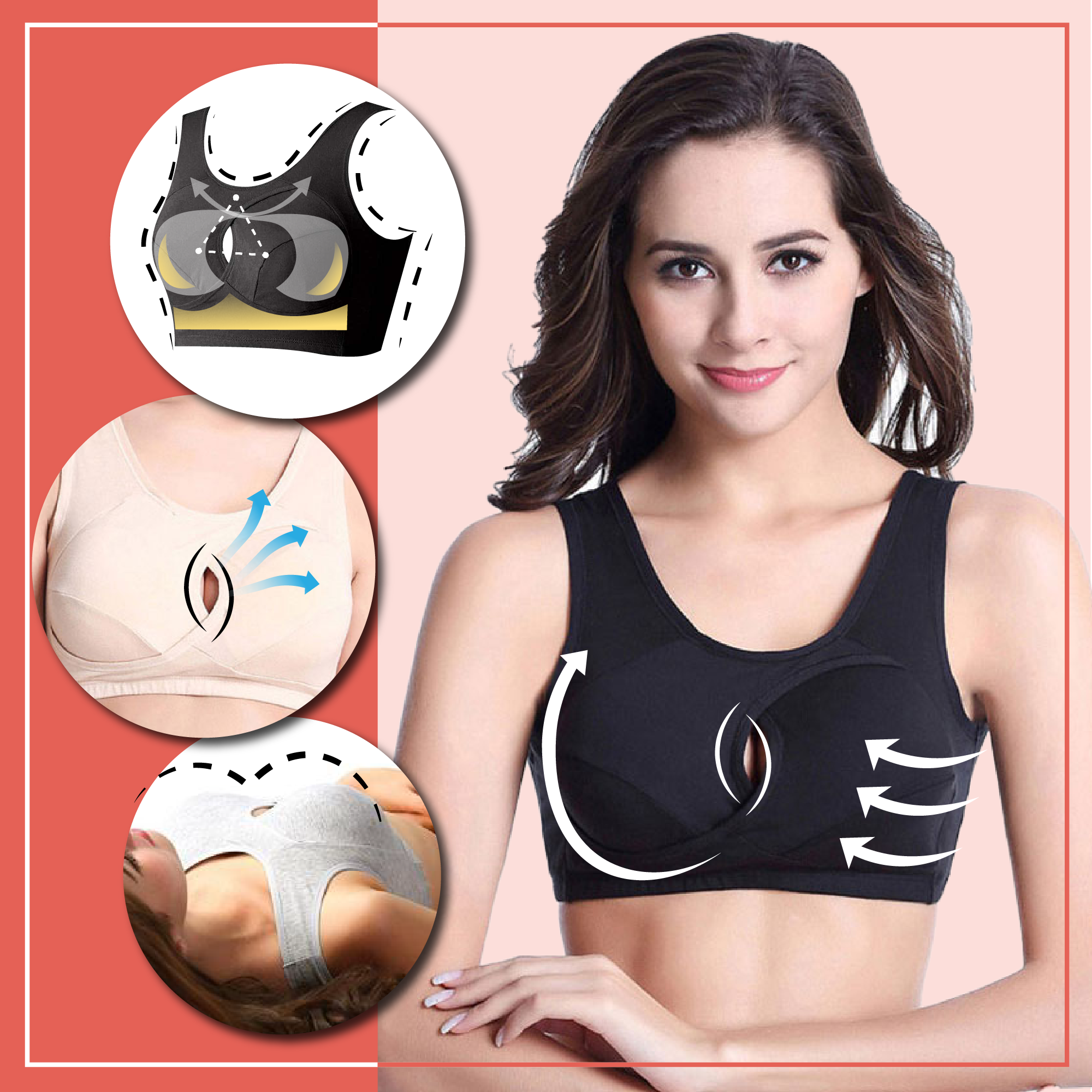 anti sagging sports bra uk