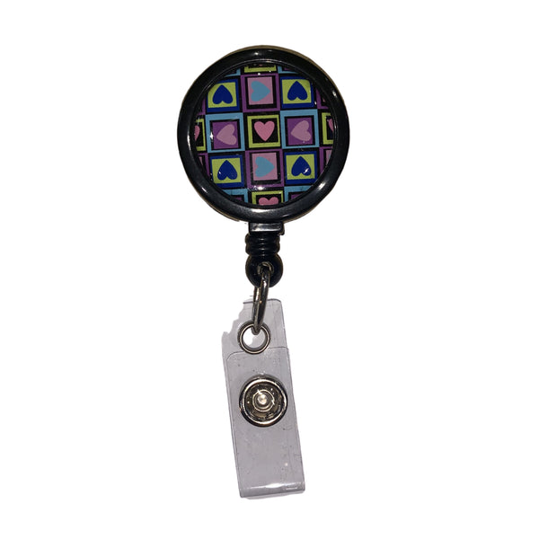 Shine Heart Retractable Badge Reel Lanyards ID Name Card Badge Holder Nurse  Student Employee Card Alligator Clip Office Supplies - buy Shine Heart Retractable  Badge Reel Lanyards ID Name Card Badge Holder