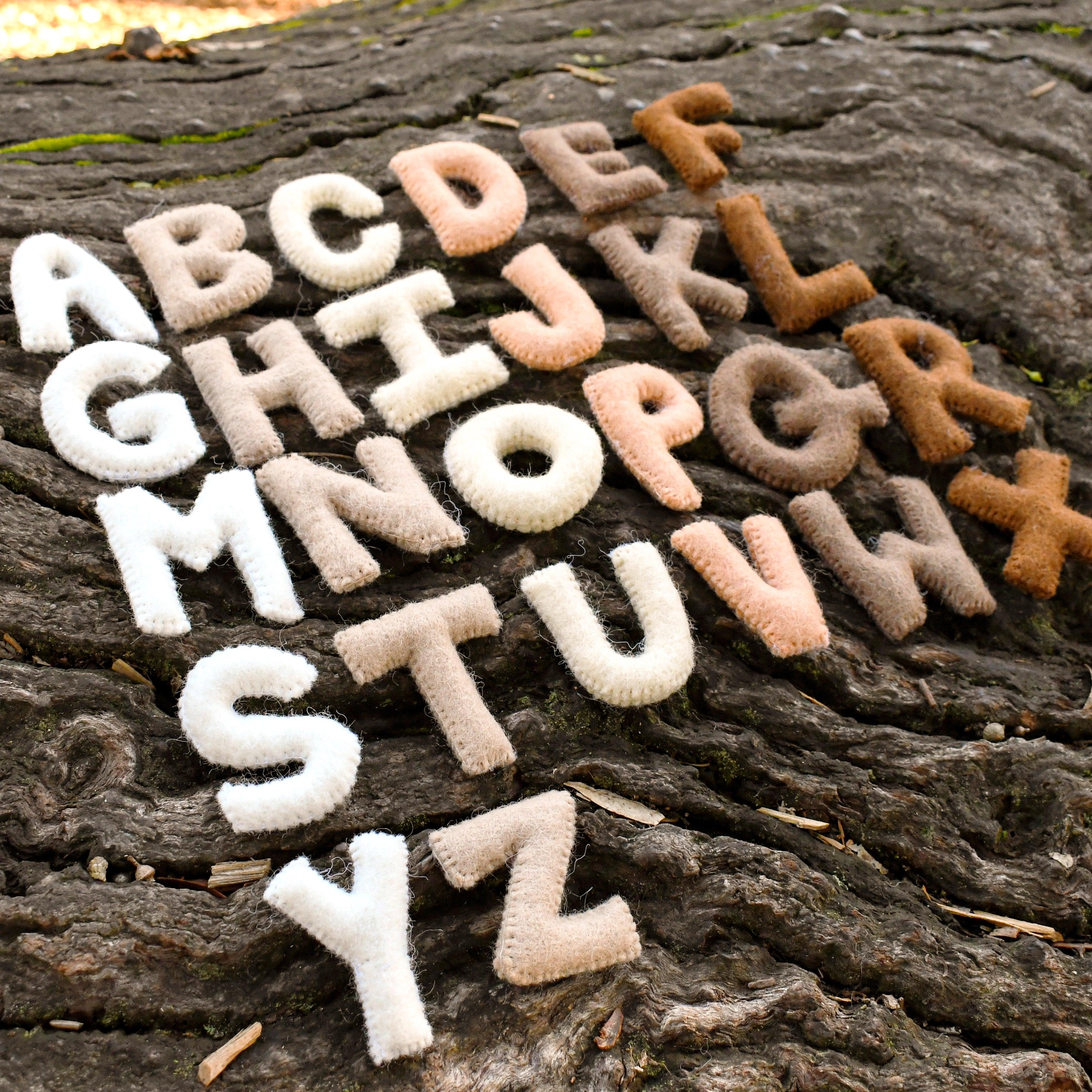 Felt Alphabet, Felt Letters, Rainbow, English Alphabet, Preschool