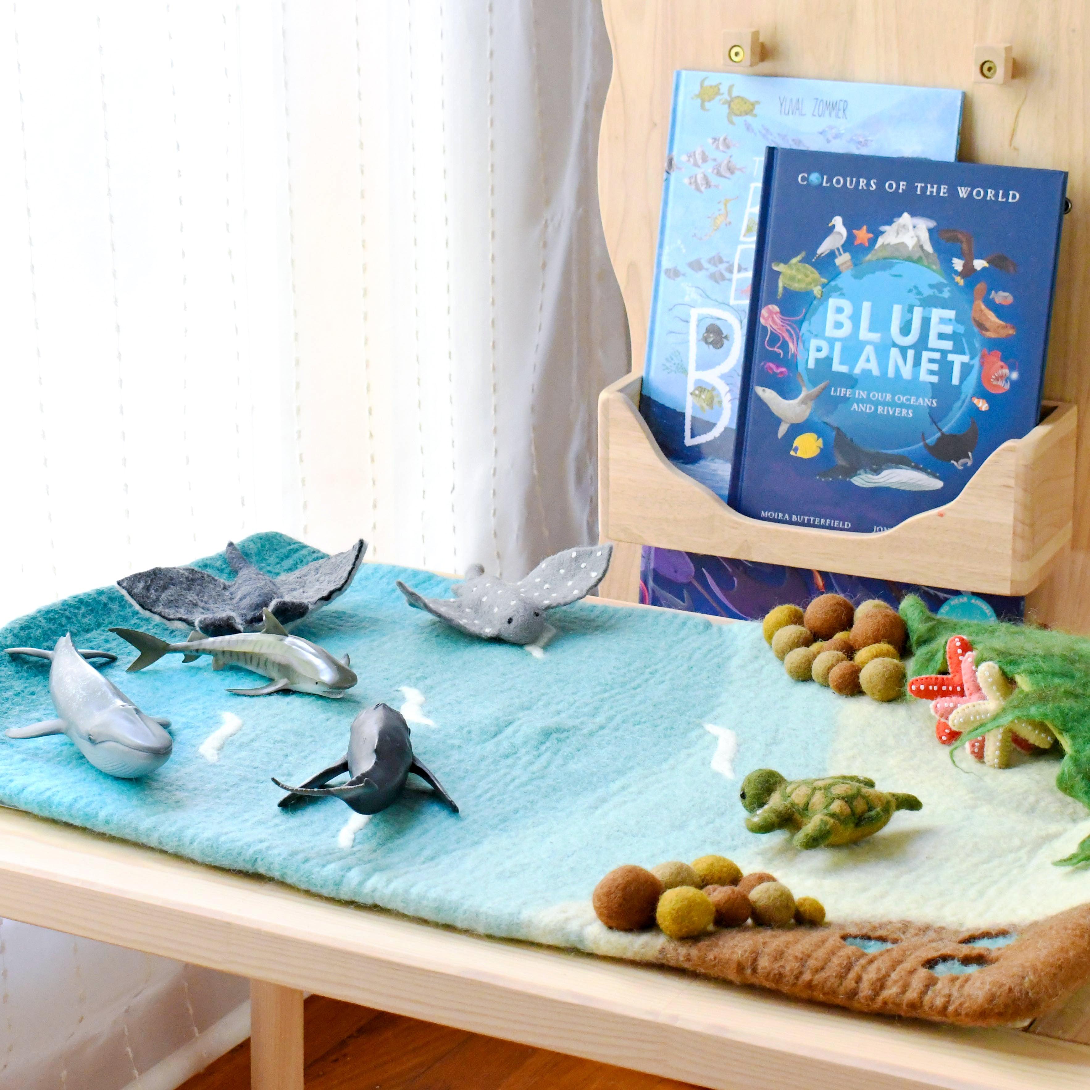 Large Sea and Rockpool Play Mat Playscape - Tara Treasures product image