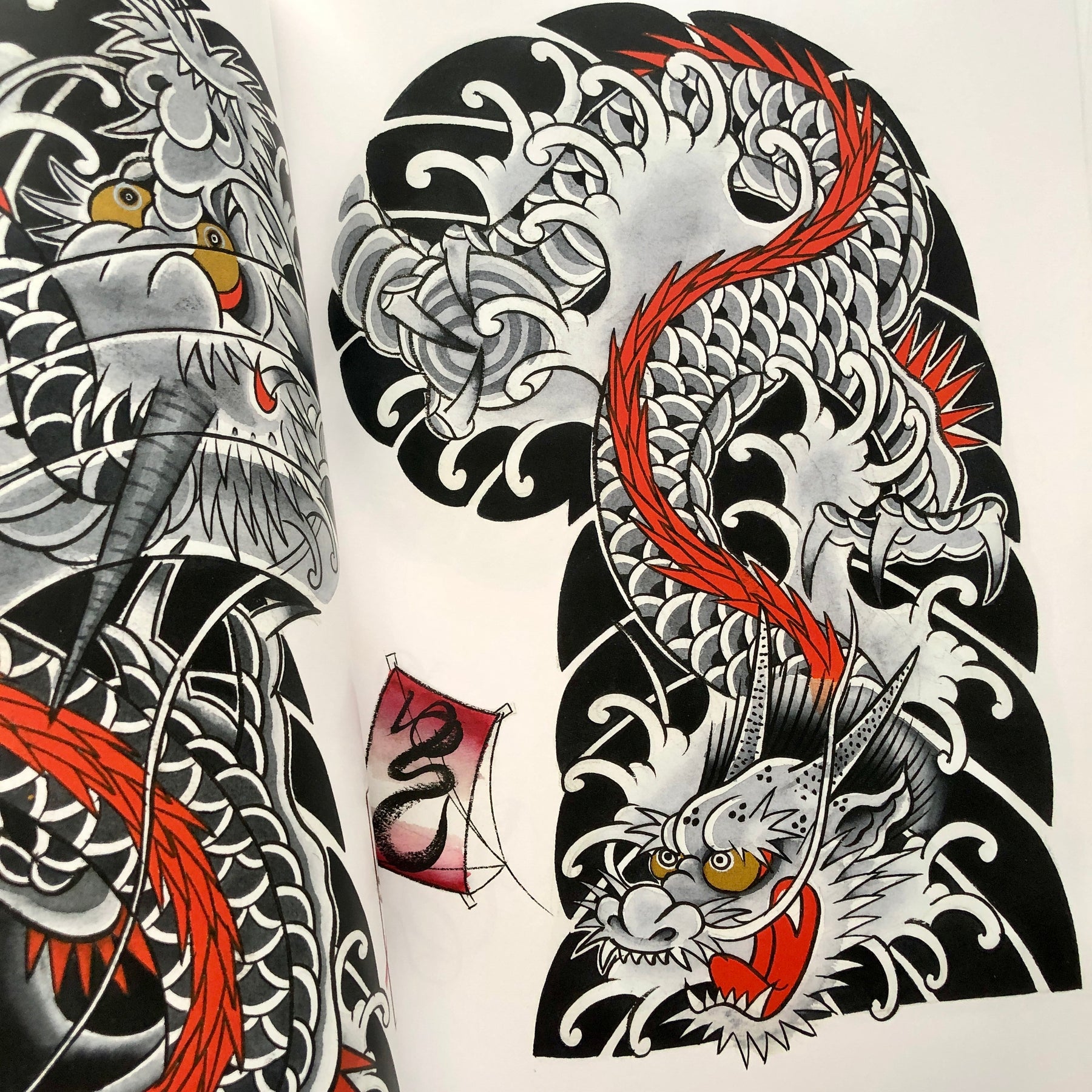 Craig Kelly Tattoo   Black  grey Japanese cover up Dragon Snake   Peony   I still have some space available to tattoo in December To  book an appointment with