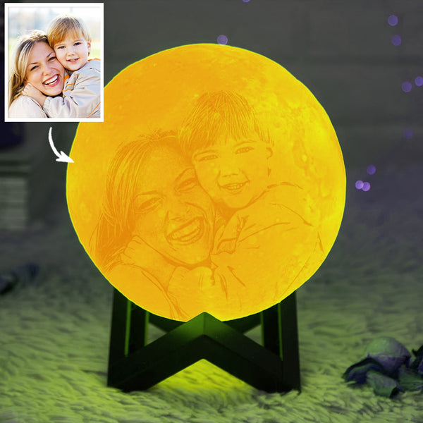 moon lamp with picture engraved