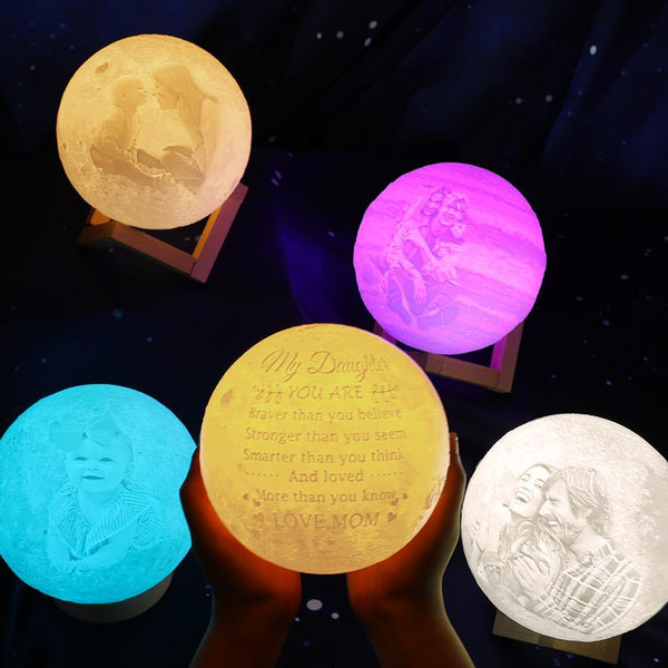 moon lamp with picture engraved