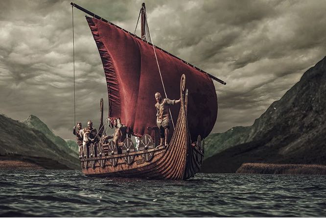 Historical interpretation of viking sailing