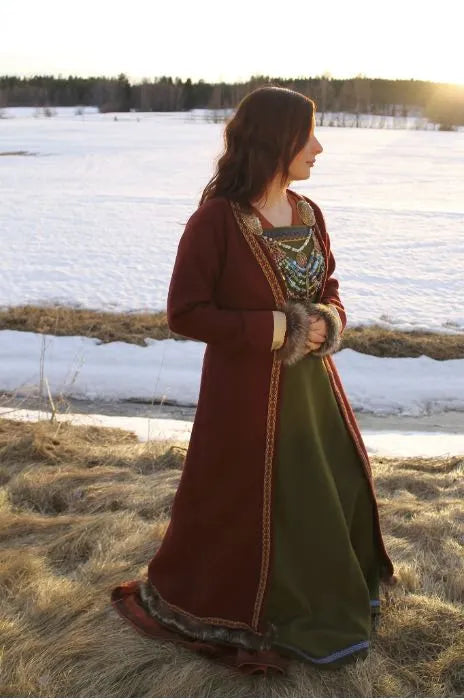 Viking inspired wool coat