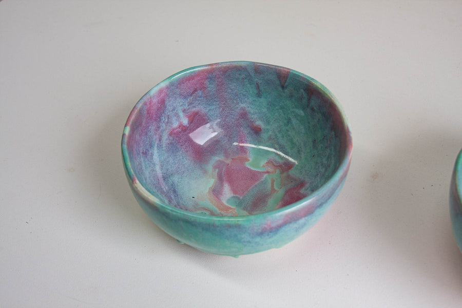 Handmade Ceramic Serving Bowl - Springtime