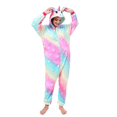 combinaison licorne multicolore