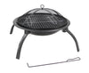 Round Foldable Fire Pit and BBQ Grill (56x42cm) + Carry Bag