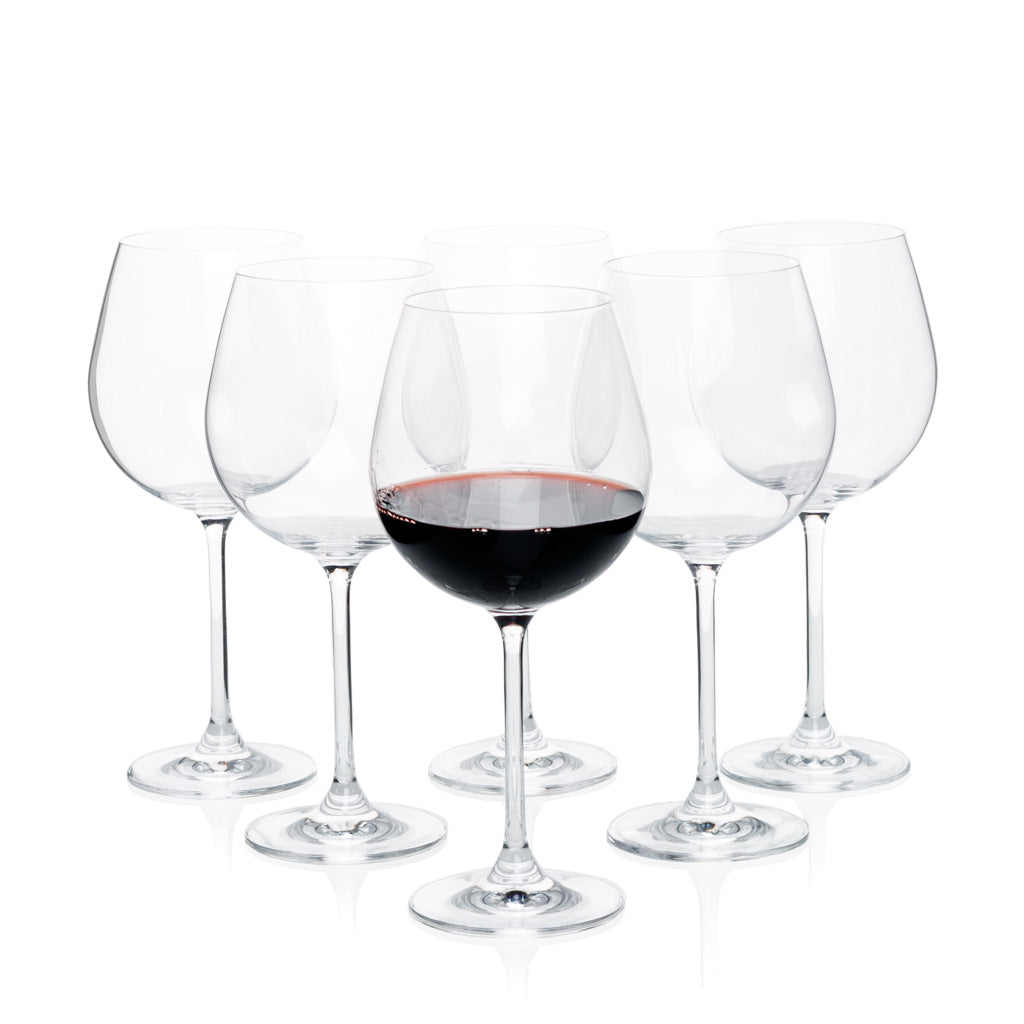 Set 6 wine glasses - RED POPPIES - Tenuta Casanova