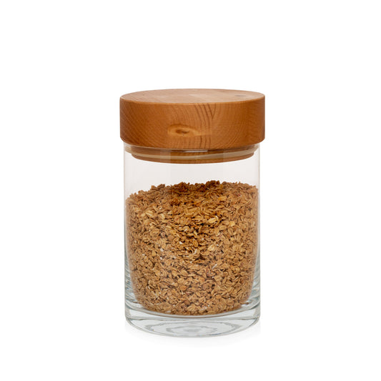 Medium Glass Storage Canister with Wood Lid - Threshold™