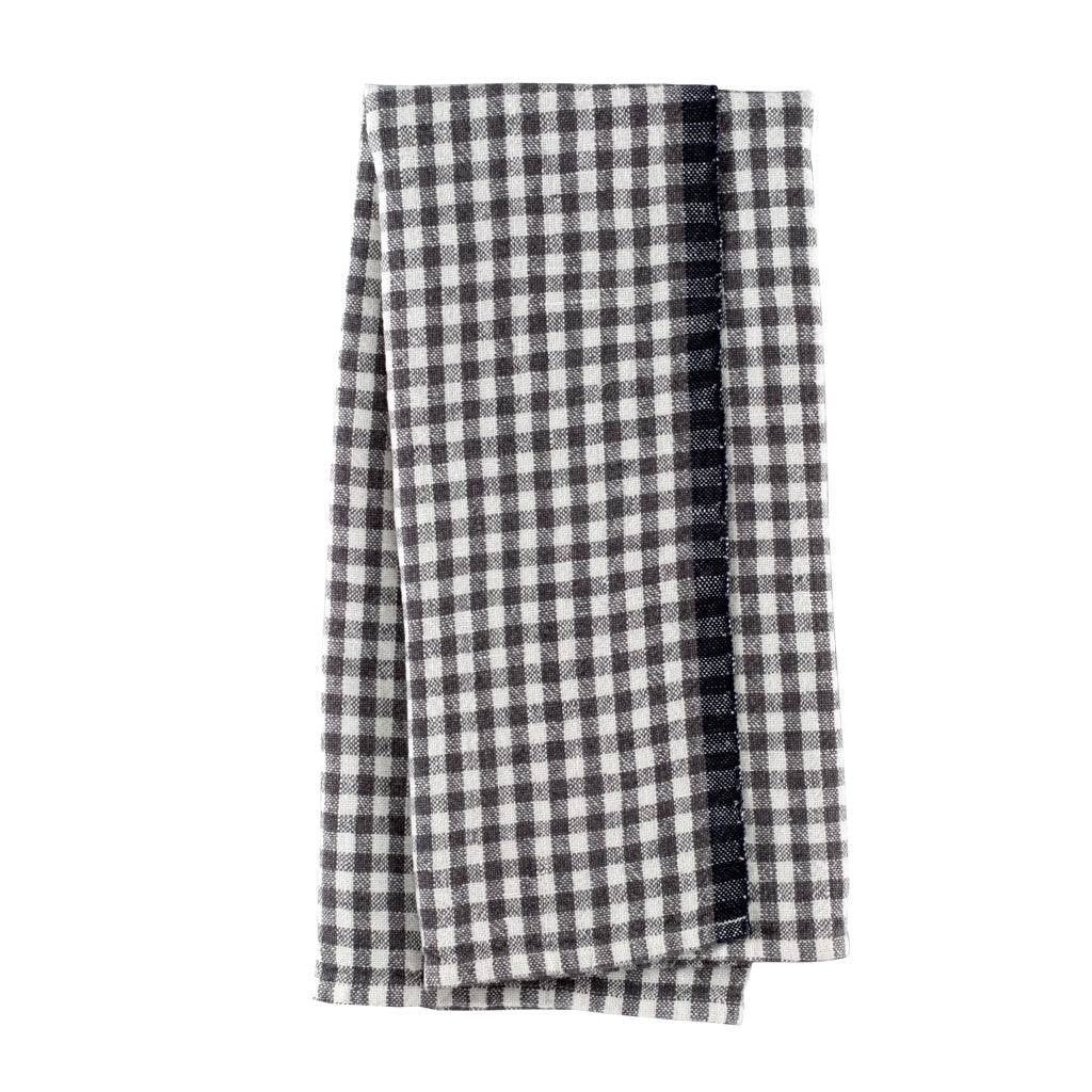 Black Bon Appetit Hand Towels, Set of 2 - Hudson Grace