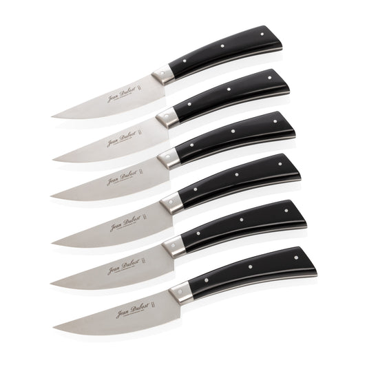 Jean Dubost Bistronomie Set of 6 Olivewood Steak Knives in Box
