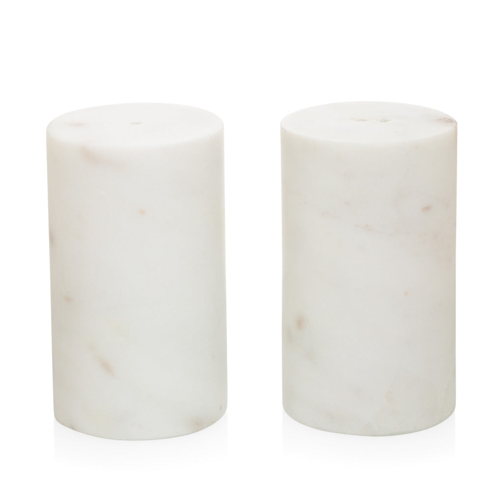 Marble Salt & Pepper Shakers (Set of 2)