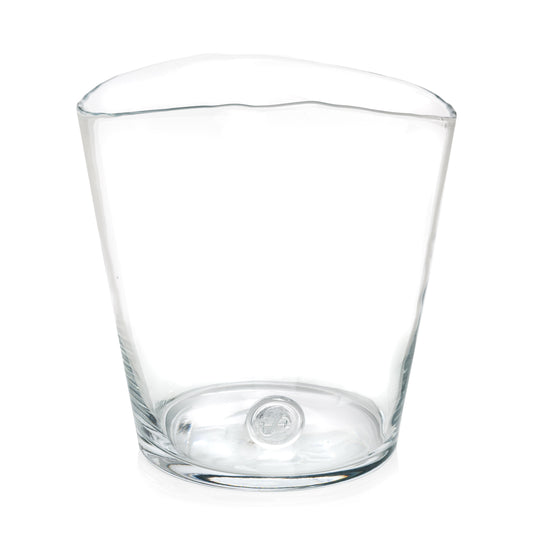 Jacob Scissor-Cut Glass Tumbler, 8 oz. - Hudson Grace