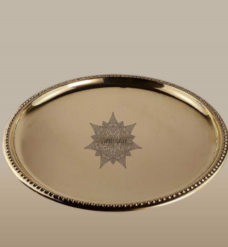 Antique Brass Plate,Handmade Hammered Brass Plate,Luxury Dining Plates –  AntiqueVintageHub.com