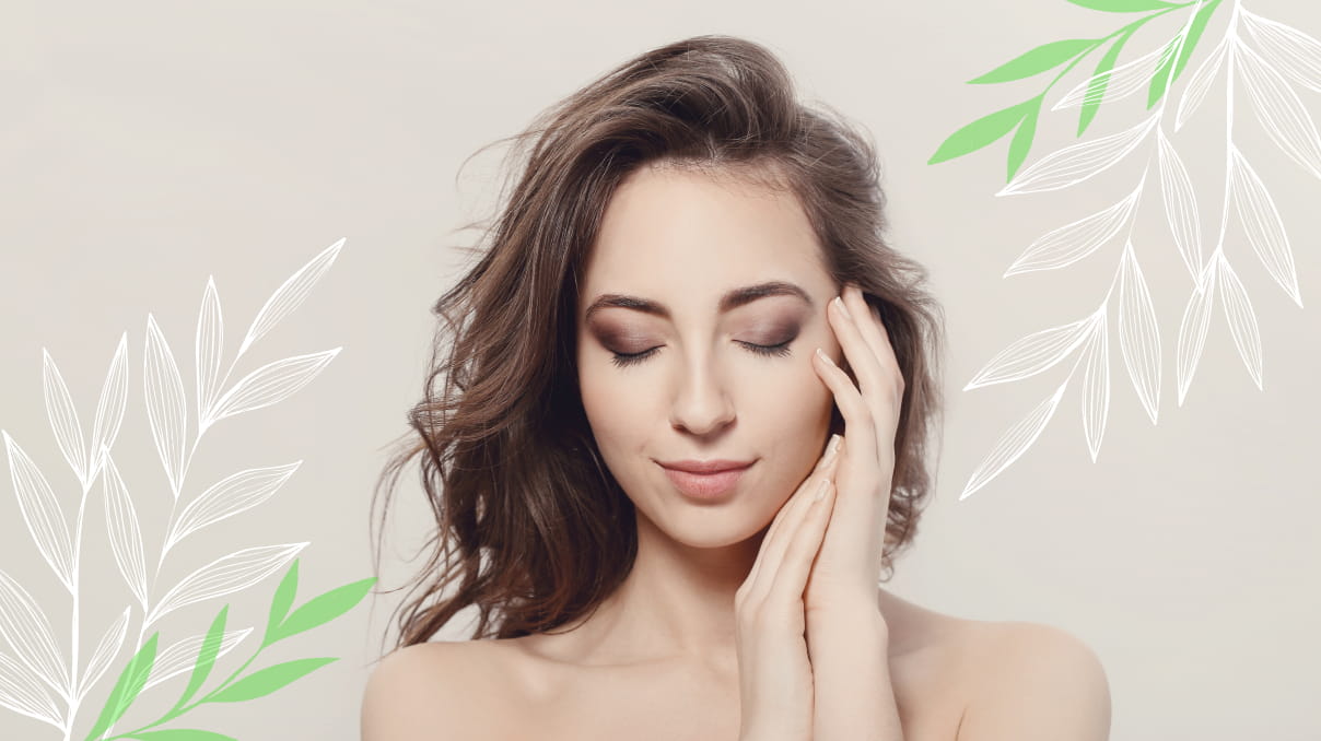 woman happy after fixing her dry scalp problem