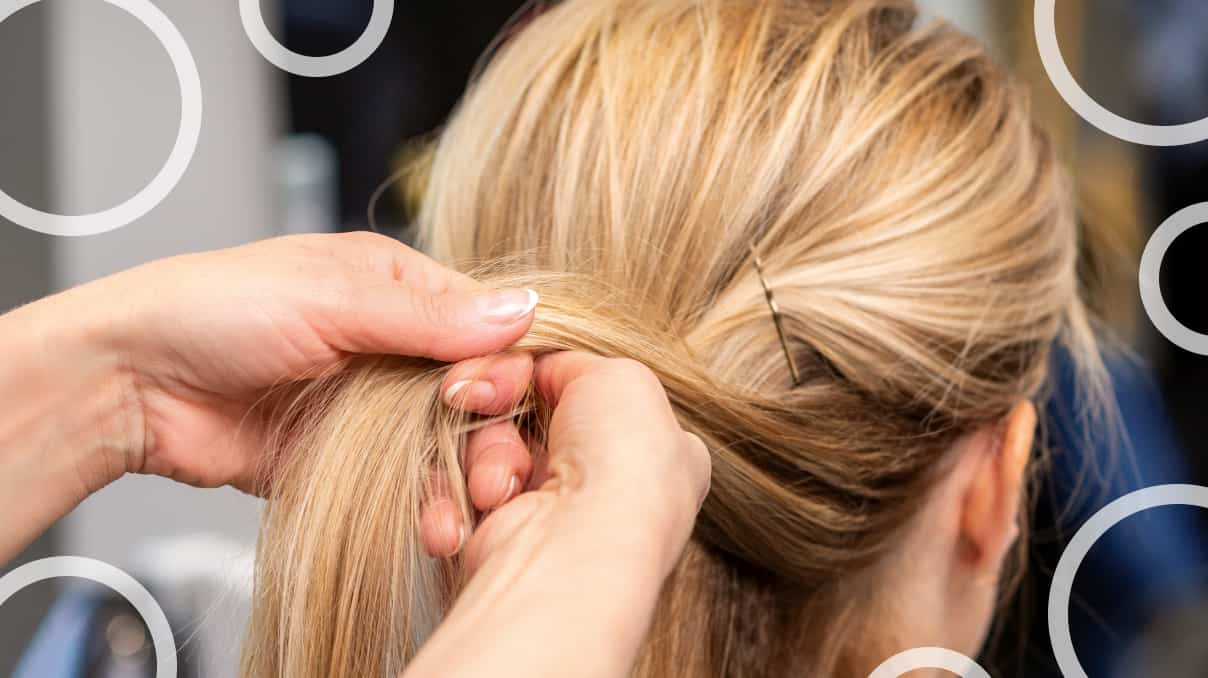 Romantic ponytail with braids