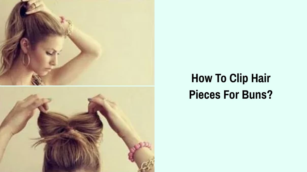 woman clipping her hair bun with a pin