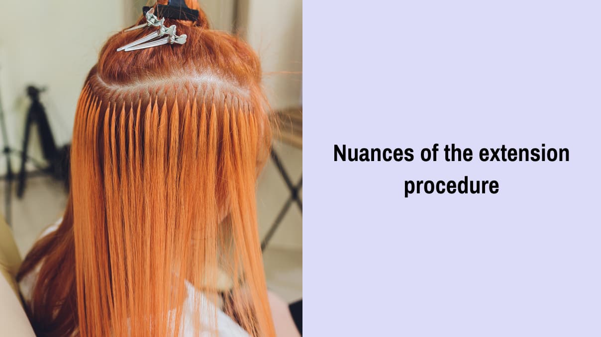 Nuances of the extension procedure for curly hair 