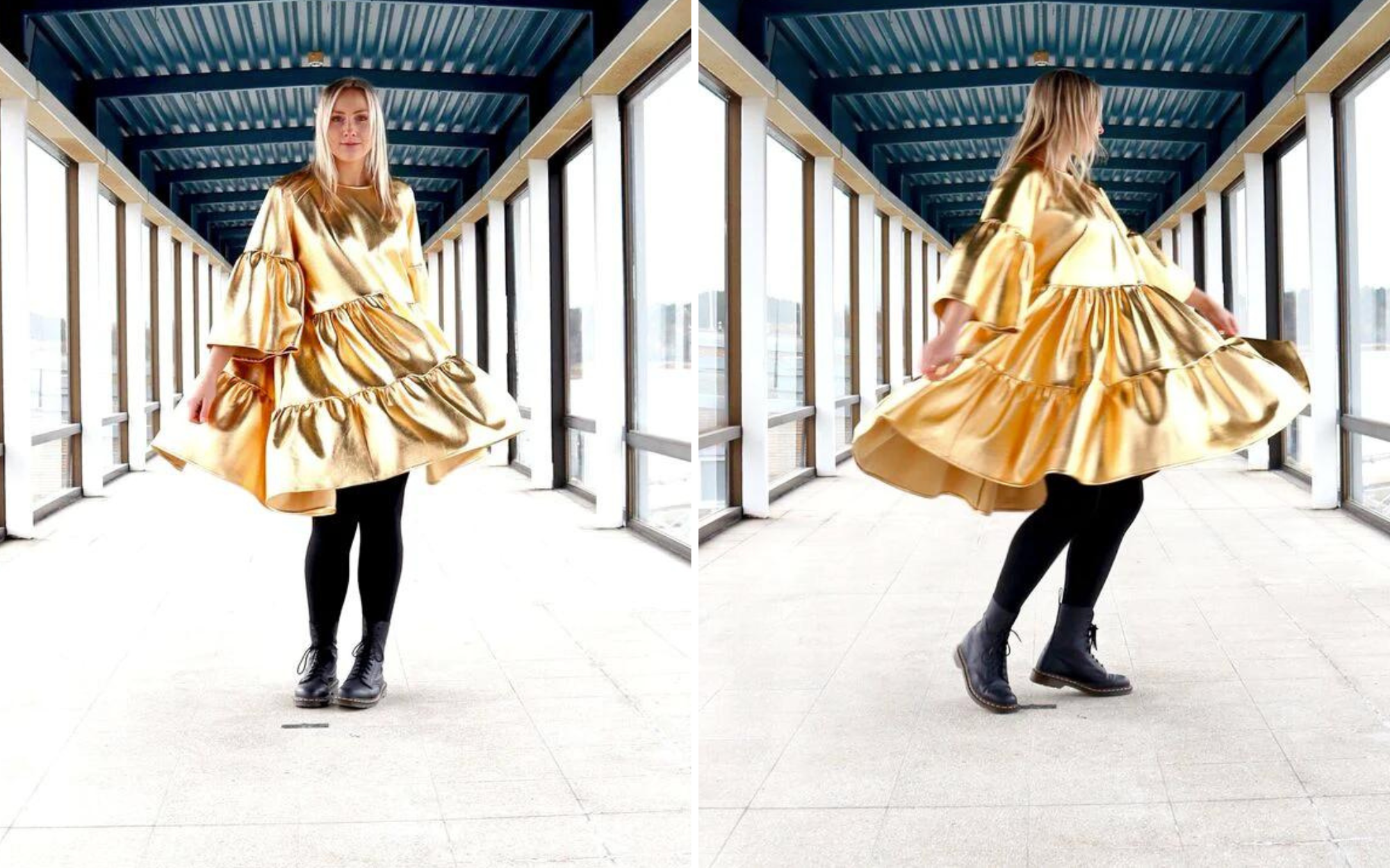 Miia Halmesmaa Lush Dress Gold